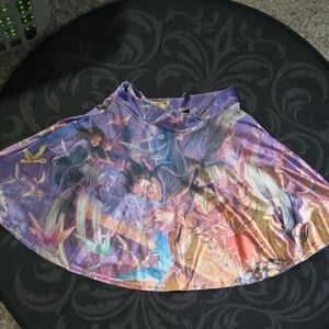 Black Milk HP Winged Keys Velvet Pocket Skater Skirt